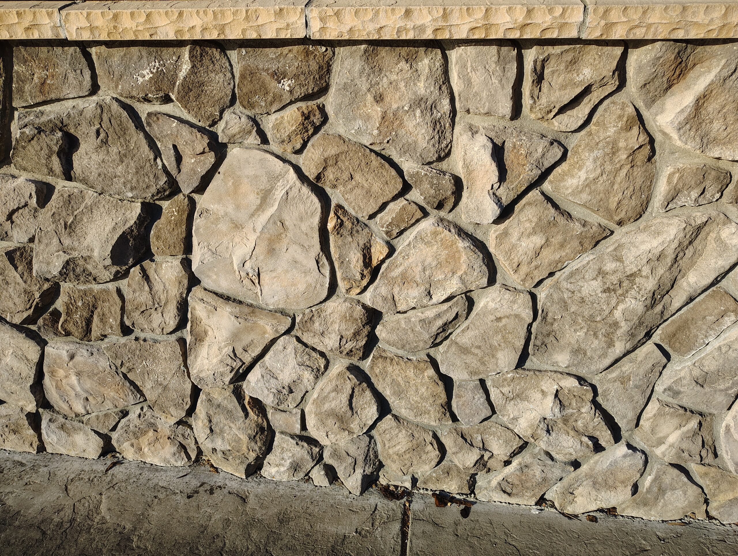 textured stone wall